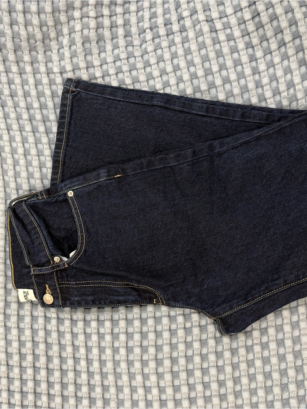 Princess Polly Dark Blue High-Rise Women’s Denim Capris